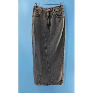 Topshop denim column‎ maxi skirt NWOT Size 6